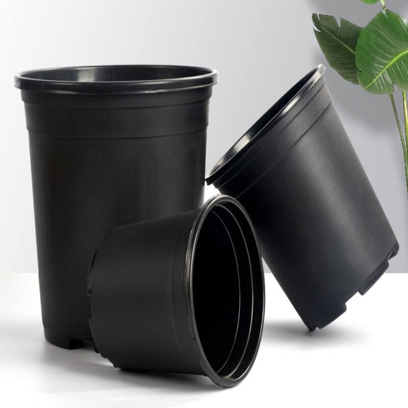 Agfabric Plastic Plant Nursery Pots，6"，12pack,Flower Starting Planter